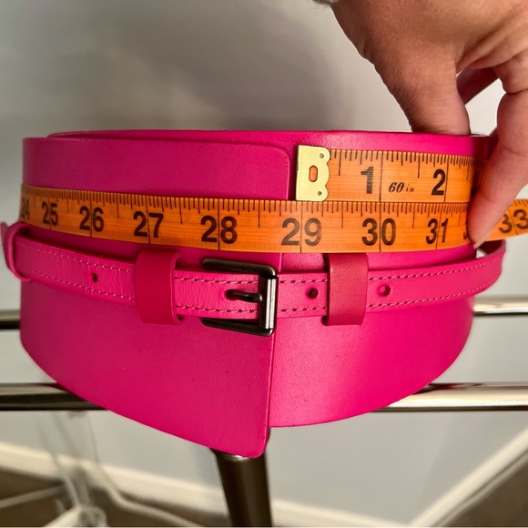 Hot Pink Double-Wrap Waist-Cinching Belt - Picture 3 of 6
